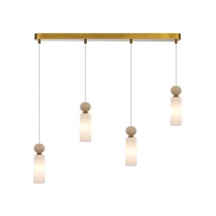 ITALUX - Lampadario a sospensione SANTOS su cavo 4xG9/40W/230V, finitura oro