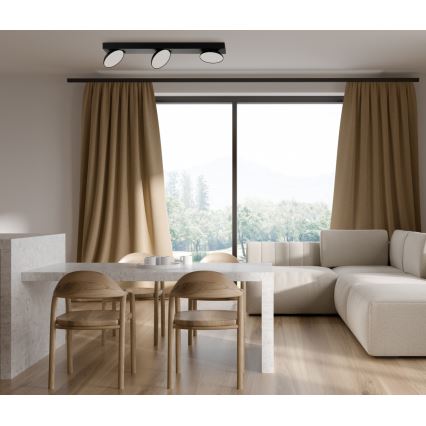ITALUX - Spot LED CASTELIO 3xLED/5W/230V 4000K noir