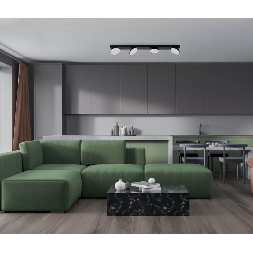 ITALUX - Spot LED CASTELIO 4xLED/5W/230V 4000K noir