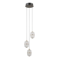 ITALUX - Suspension LED sur câble ALANI 3xLED/5W/230V 3000K noir/doré