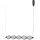 ITALUX - Suspension LED sur câble SEVILLA LED/25W/230V 3000K noire