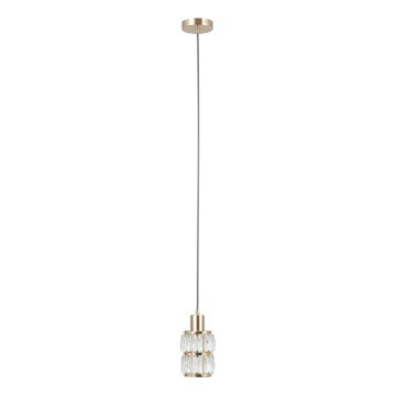 ITALUX - Suspension sur câble ALMA 1xE27/40W/230V dorée