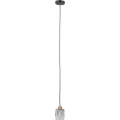 ITALUX - Suspension sur câble TORNO 1xE14/40W/230V noir/doré