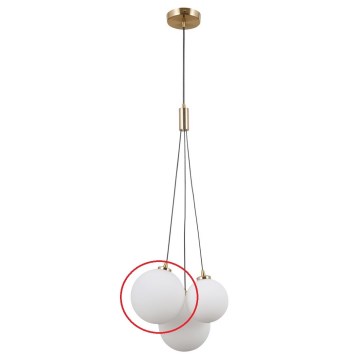 ITALUX - Verre de rechange pour suspension PERLOS G9 d. 13 cm blanc