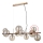 ITALUX - Vetro di ricambio per lampadario e applique CANELLO G9 diametro 11 cm marrone