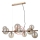 ITALUX - Vetro di ricambio per lampadario e applique CANELLO G9 diametro 13 cm marrone