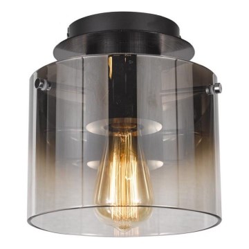 ITALUX - Vetro di ricambio per lampadario, lampada da terra e plafoniera JAVIER E27 grigio