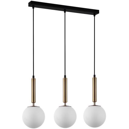 ITALUX - Vetro di ricambio RAVENA E27 diametro 15 cm bianco
