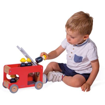 Janod - Camion dei pompieri in legno BOLID