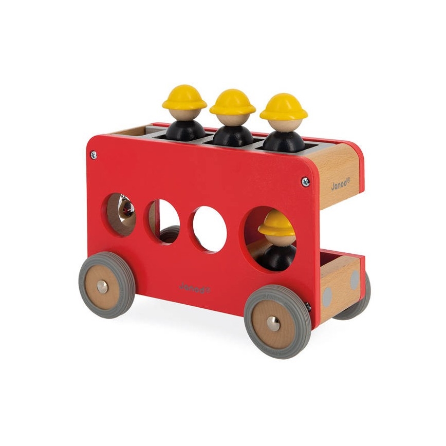 Janod - Camion dei pompieri in legno BOLID