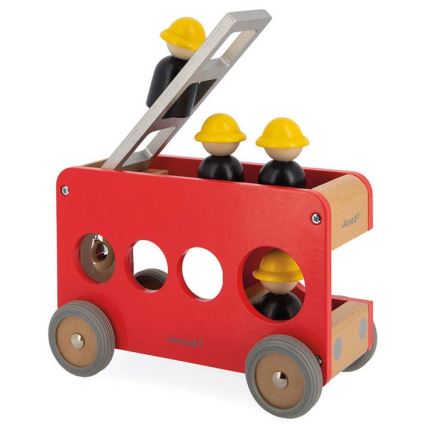 Janod - Camion dei pompieri in legno BOLID