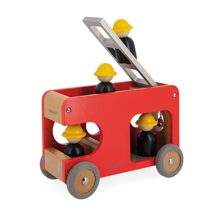 Janod - Camion dei pompieri in legno BOLID