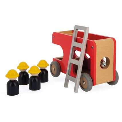 Janod - Camion dei pompieri in legno BOLID