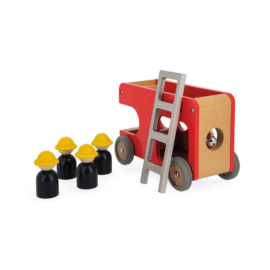 Janod - Camion dei pompieri in legno BOLID
