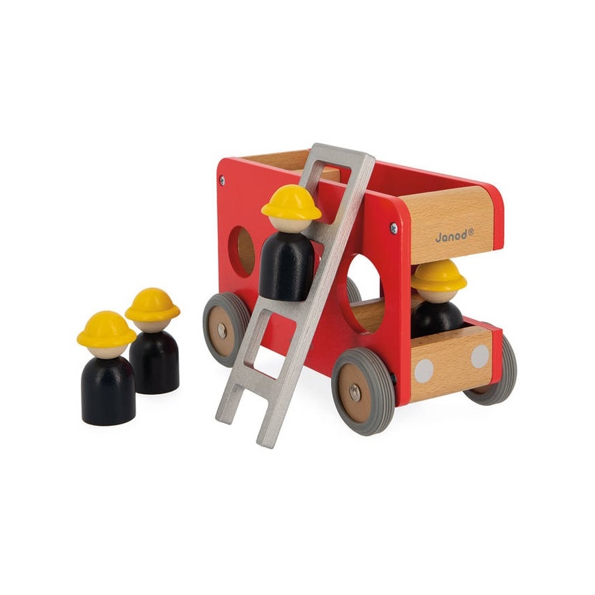 Janod - Camion dei pompieri in legno BOLID
