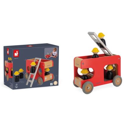 Janod - Camion dei pompieri in legno BOLID