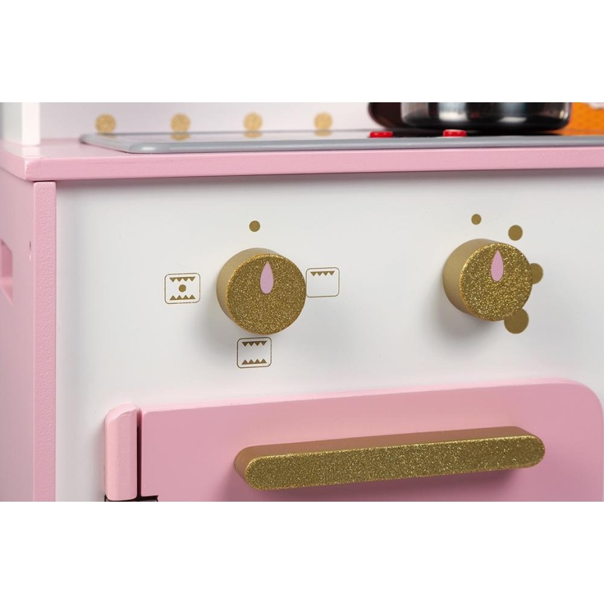 Janod - Cucina in legno con piano cottura a LED CANDY CHIC