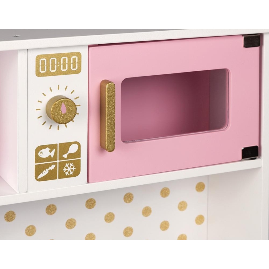 Janod - Cucina in legno con piano cottura a LED CANDY CHIC