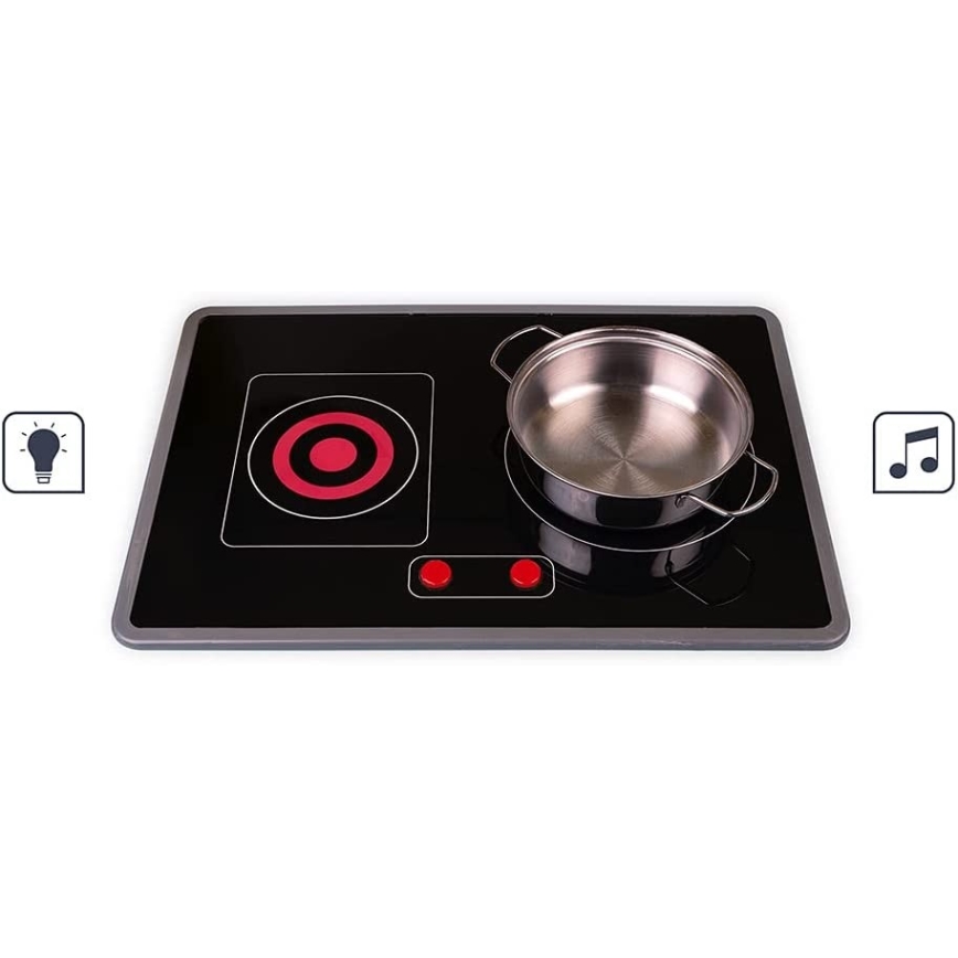 Janod - Cucina in legno con piano cottura a LED MOZAIC