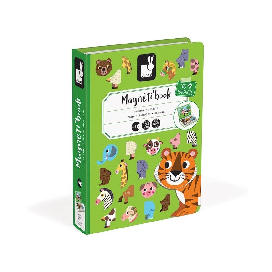 Janod - Gioco magnetico interattivo MAGNETIBOOK animali
