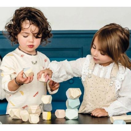 Janod - Holzbausteine SWEET COCOON 20 Stück Steine