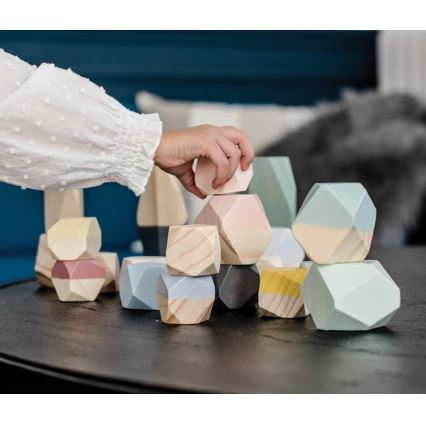 Janod - Holzbausteine SWEET COCOON 20 Stück Steine