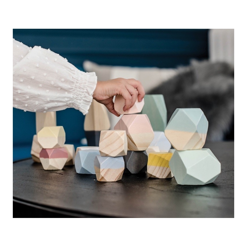 Janod - Holzbausteine SWEET COCOON 20 Stück Steine