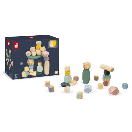 Janod - Holzbausteine SWEET COCOON 20 Stück Steine