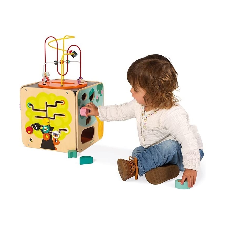Janod - Interaktiver Block mit Labyrinth MULTI ACTIVITY