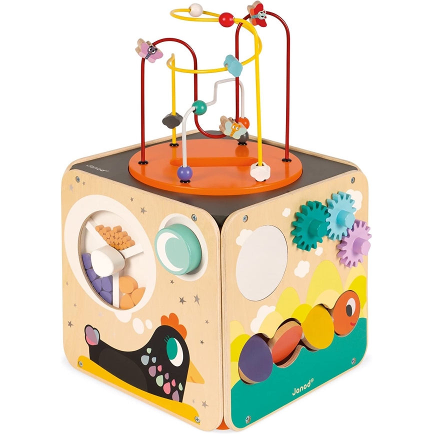 Janod - Interaktiver Block mit Labyrinth MULTI ACTIVITY