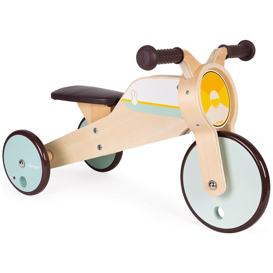 Janod - Kinder-Laufrad aus Holz 2-in-1