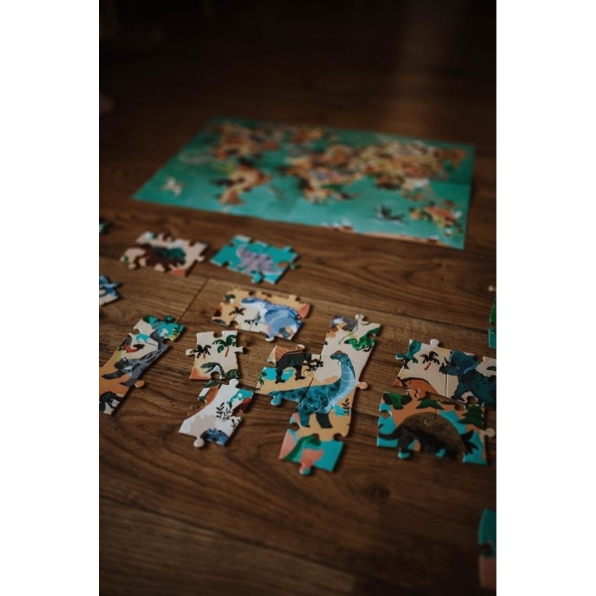 Janod - Kinder-Lernpuzzle 200 Stück Dinosaurier