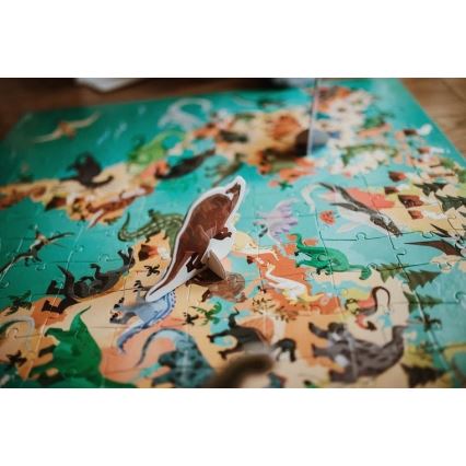 Janod - Kinder-Lernpuzzle 200 Stück Dinosaurier