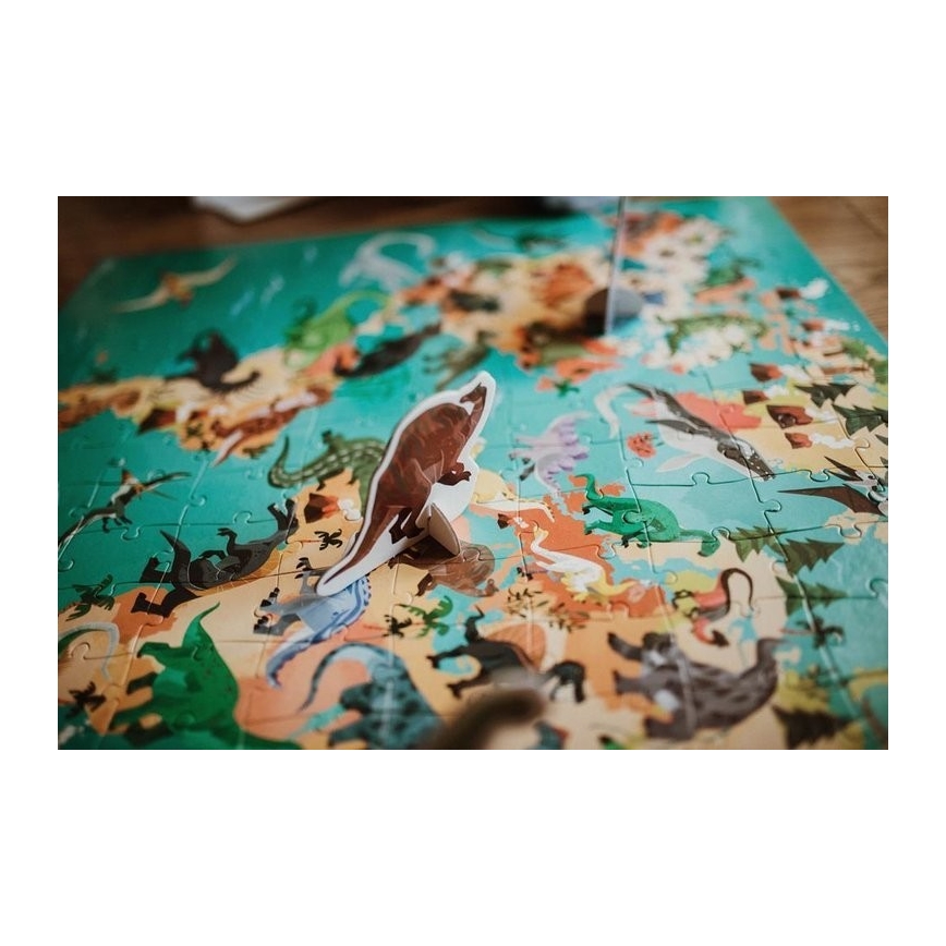 Janod - Kinder-Lernpuzzle 200 Stück Dinosaurier