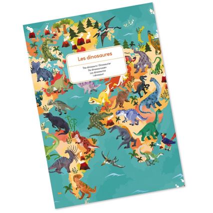 Janod - Kinder-Lernpuzzle 200 Stück Dinosaurier