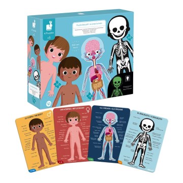 Janod - Kinderpädagogisches Puzzle 225 Teile menschlicher Körper
