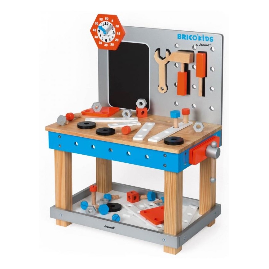 Janod - Laboratorio per bambini con attrezzi BRICOKIDS