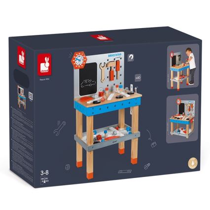 Janod - Laboratorio per bambini con attrezzi BRICOKIDS