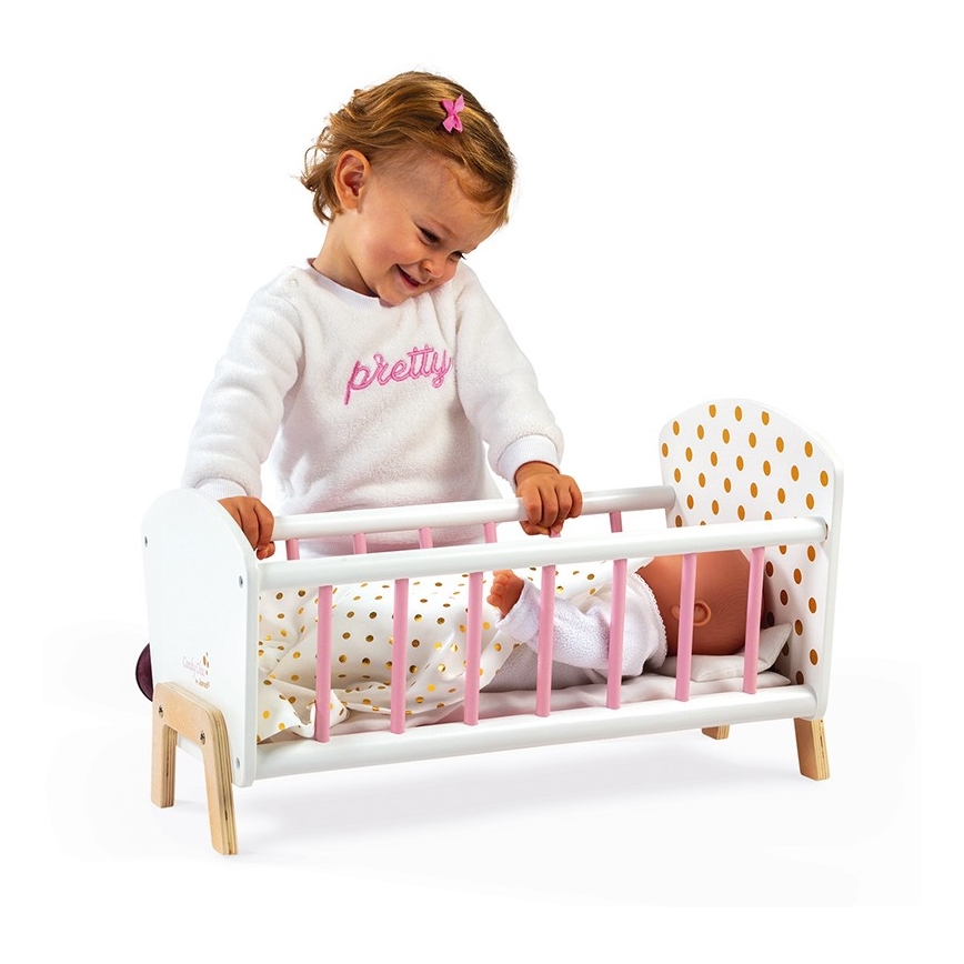 Janod - Letto per bambole CANDY CHIC