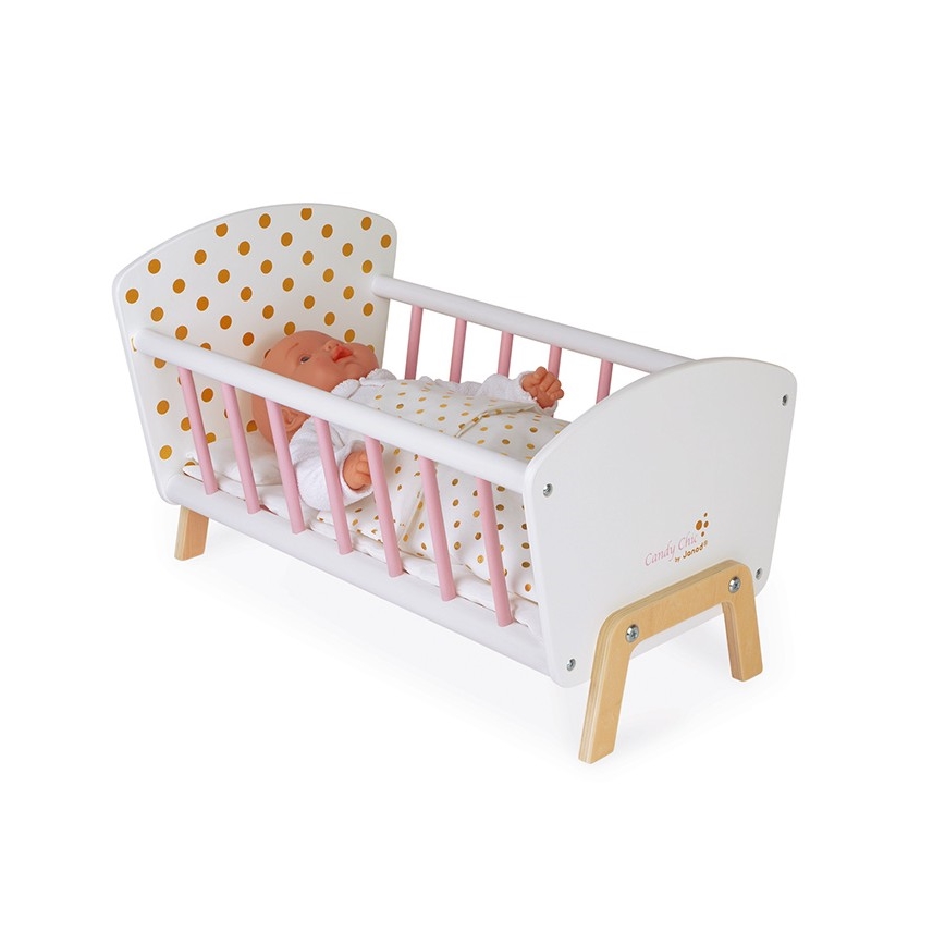 Janod - Letto per bambole CANDY CHIC