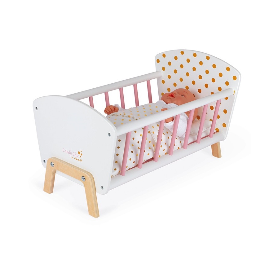 Janod - Letto per bambole CANDY CHIC