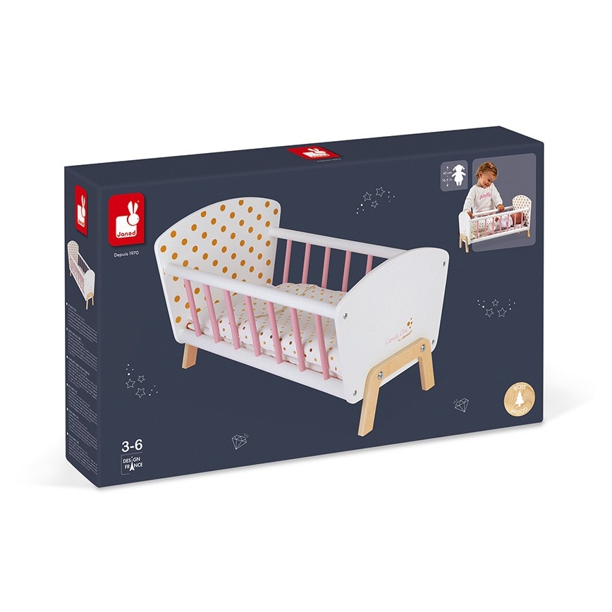 Janod - Letto per bambole CANDY CHIC