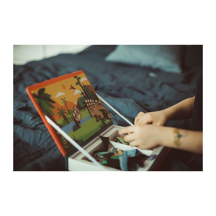 Janod - MAGNETIBOOK dinosauri gioco magnetico interattivo