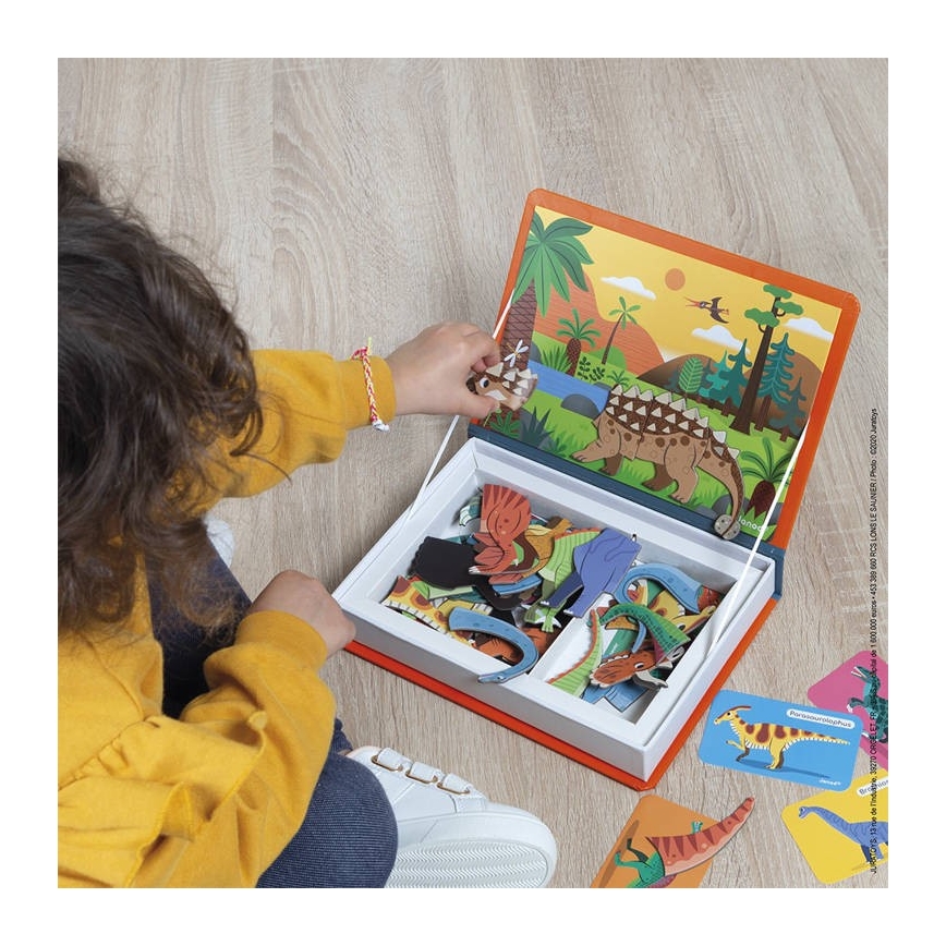 Janod - MAGNETIBOOK dinosauri gioco magnetico interattivo