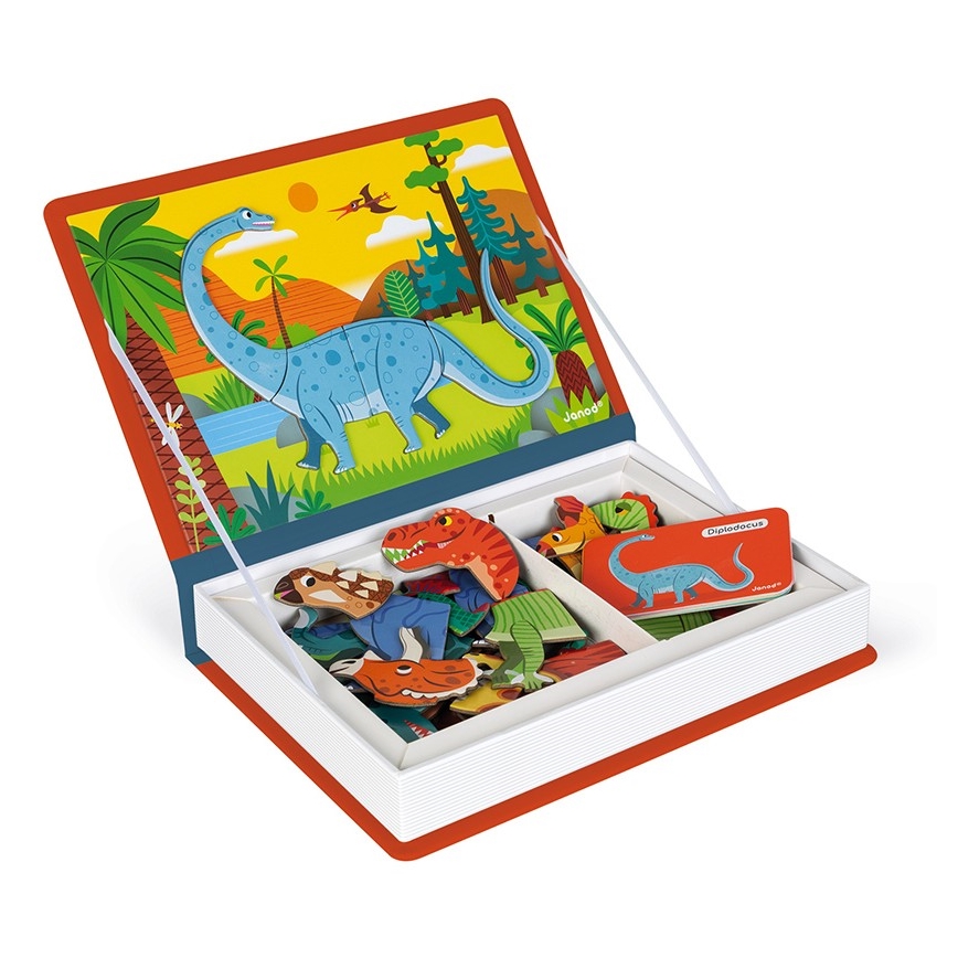 Janod - MAGNETIBOOK dinosauri gioco magnetico interattivo