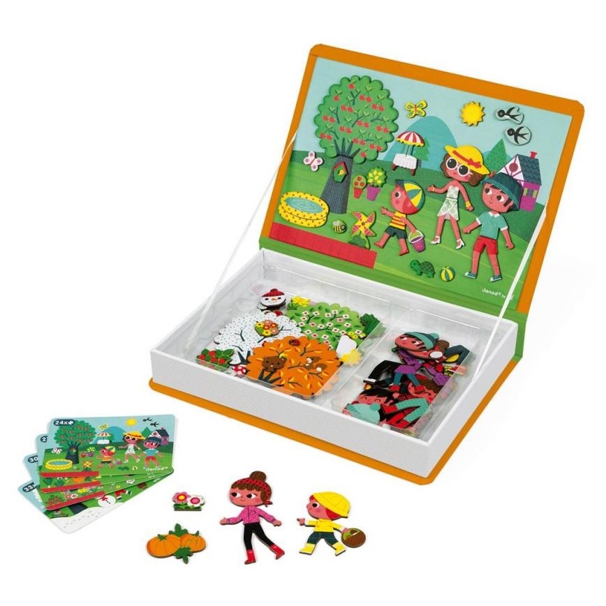 Janod - Magnetic interactive set  MAGNETIBOOK stagioni dell'anno