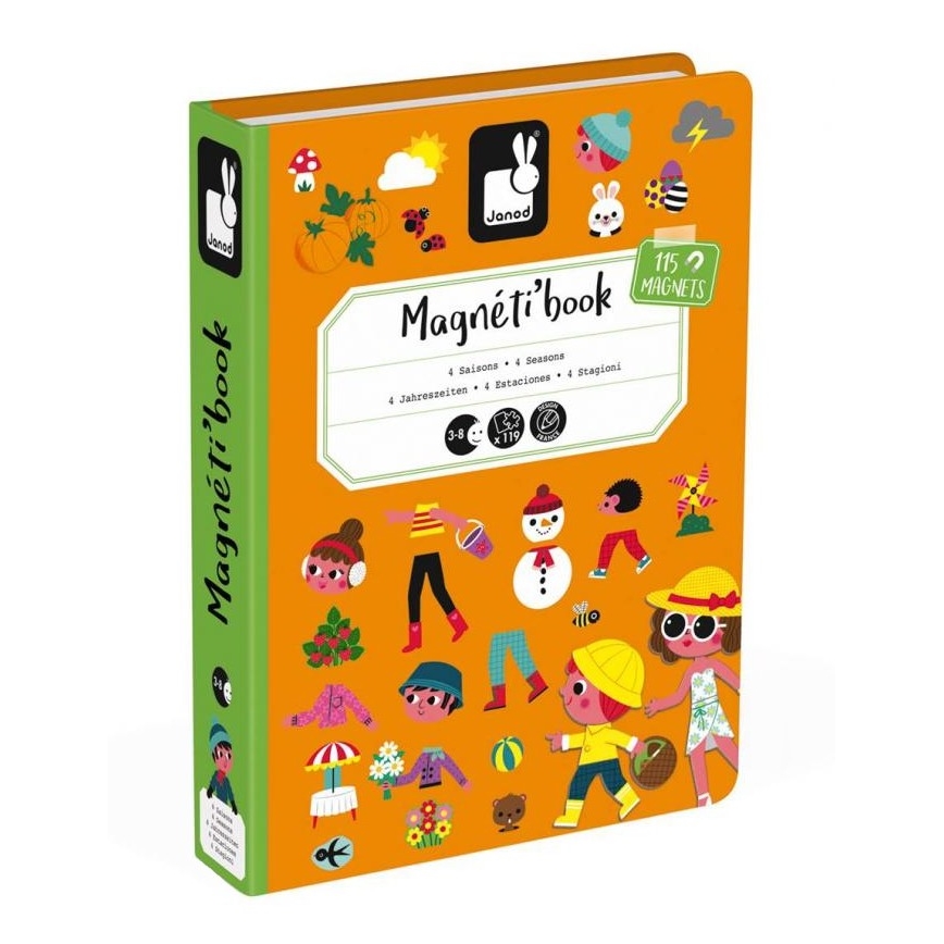 Janod - Magnetic interactive set  MAGNETIBOOK stagioni dell'anno