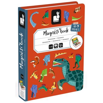 Janod - Magnetisches interaktives Set MAGNETIBOOK Dinosaurier