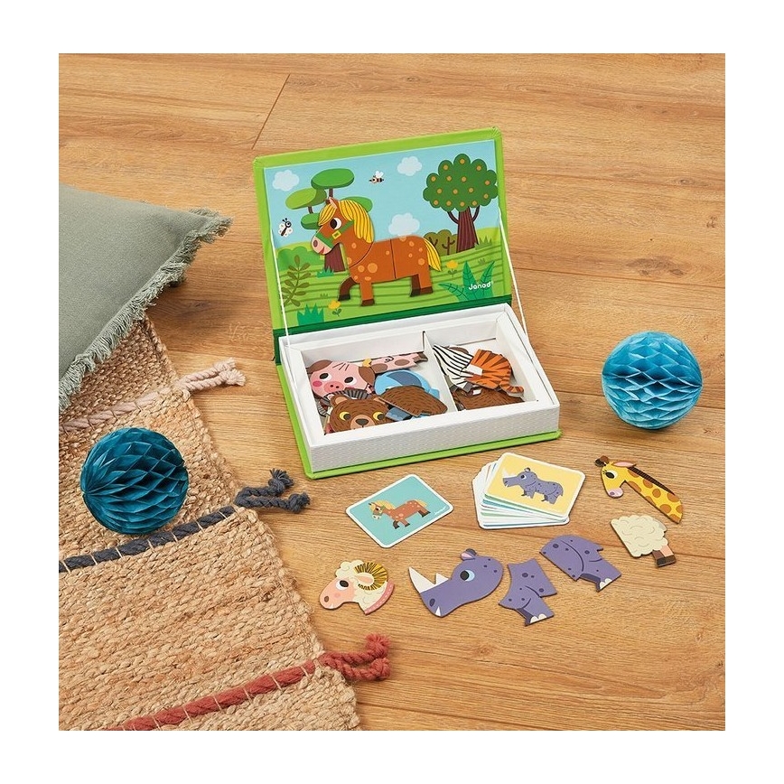 Janod - Magnetisches interaktives Set MAGNETIBOOK Tiere