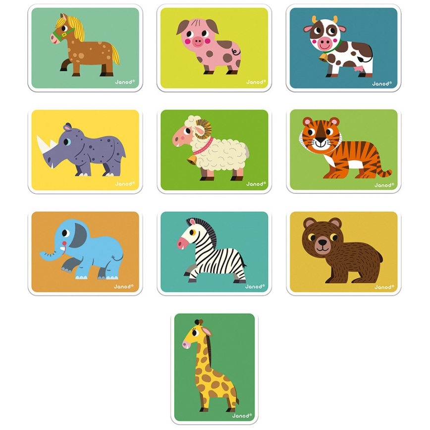 Janod - Magnetisches interaktives Set MAGNETIBOOK Tiere